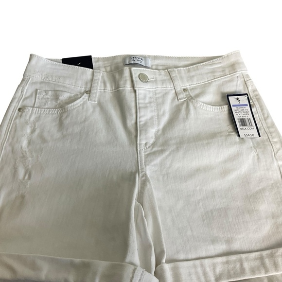 Crown & Ivy White Jean Shorts - Picture 2 of 7